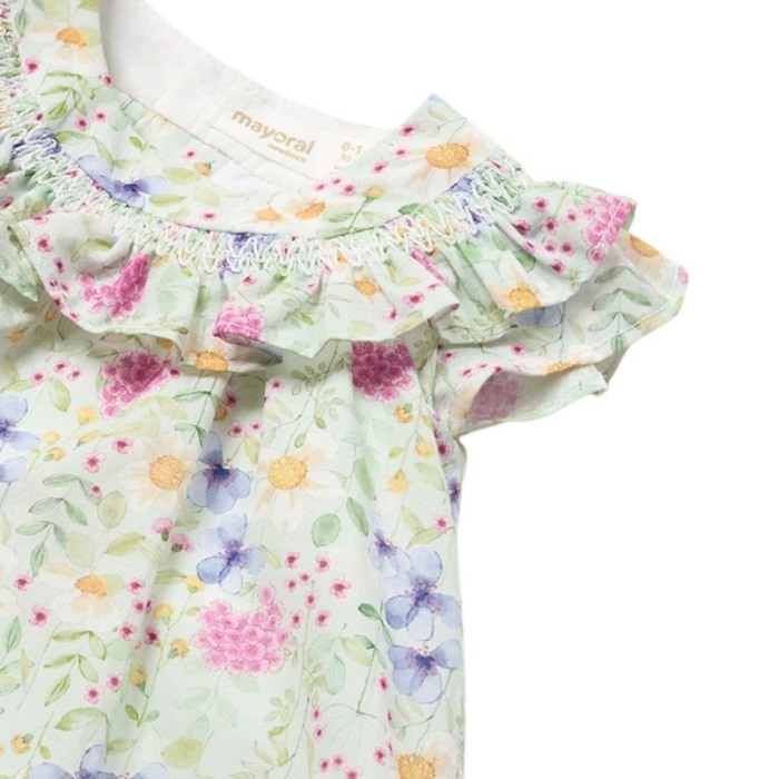 Rochie imprimeu - flori + chilotei - Mayoral  18 luni [3]