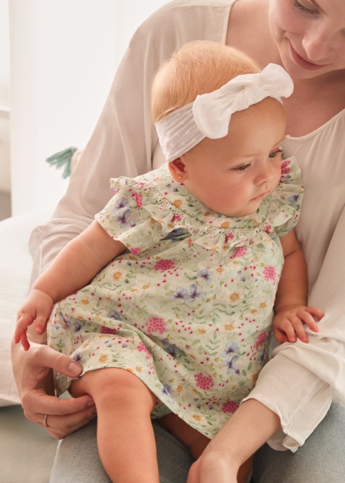 Rochie imprimeu - flori + chilotei - Mayoral  18 luni [4]