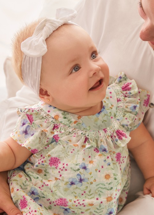 Rochie imprimeu - flori + chilotei - Mayoral  18 luni [5]