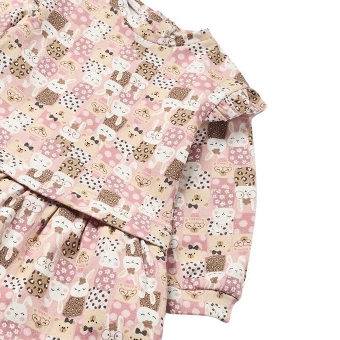 Rochie  imprimeu iepuri- Roz pudrat - Mayoral    36 luni (98 cm) [3]