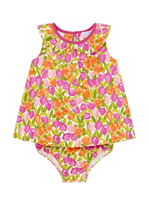 Rochie imprimeu - lalele + chilotei Better Cotton [2]