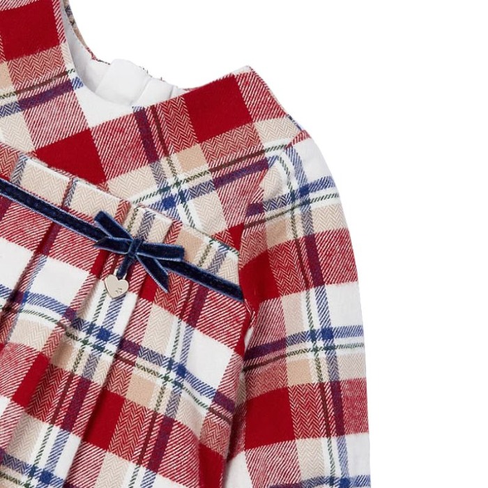 Rochie in carouri pentru nou-nascut ECOFRIENDS 1-2 luni [3]