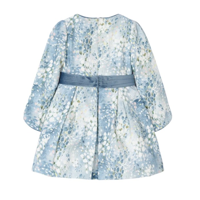 Rochie jacquard  imprimeu Pastel vernil - Mayoral  7 ani (122 cm) [4]