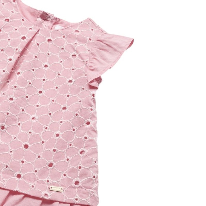 Rochie perforata - Roz - Mayoral  12 luni [2]