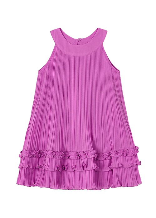 Rochie plisata - roz - Mayoral 10 ani [2]