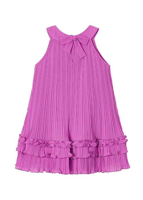 Rochie plisata - roz - Mayoral 10 ani [3]