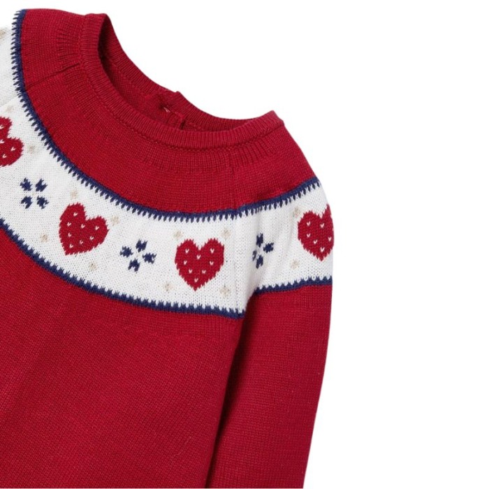 Rochie rosie de tricot ECOFRIENDS  + caciulita  - Mayoral  18 luni [4]