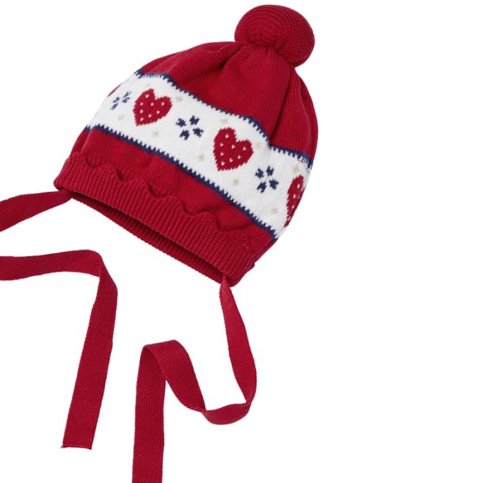 Rochie rosie de tricot ECOFRIENDS  + caciulita  - Mayoral  18 luni [5]