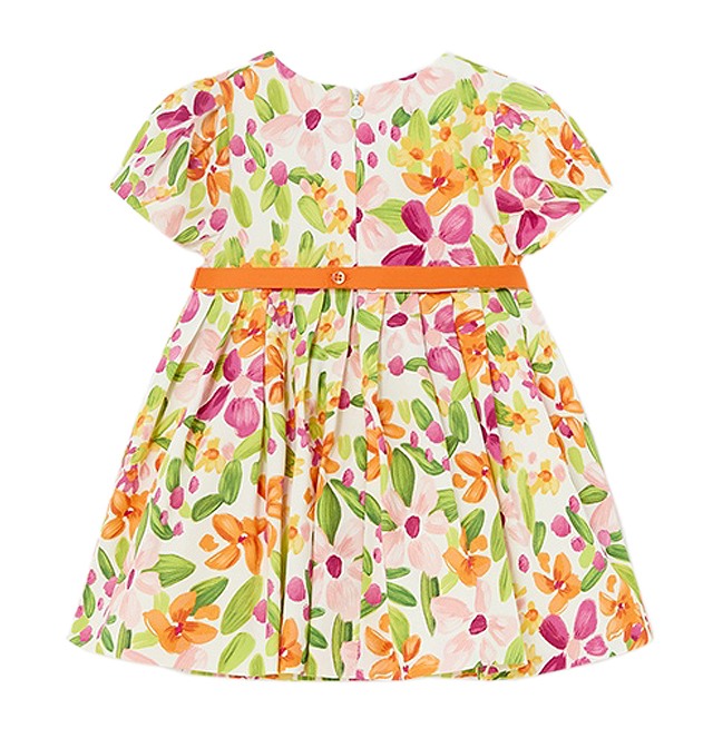 Rochie satin, imprimeu flori [2]