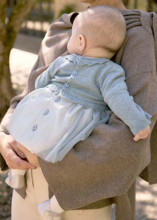 Rochie tricot si tul - gri - Mayoral [4]