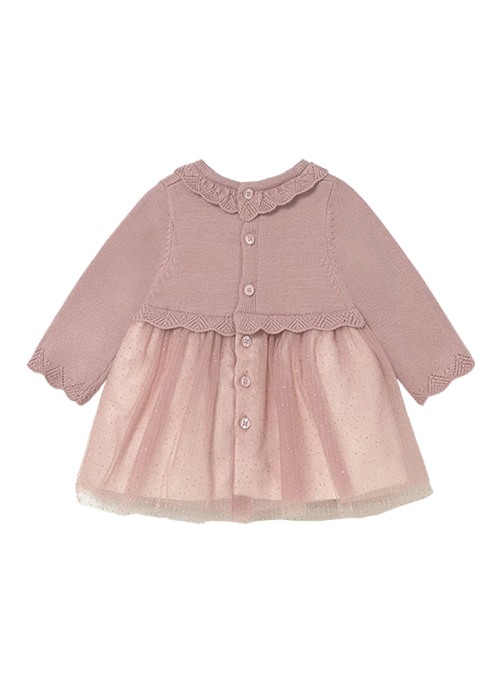 Rochie tricot si tul - gri - Mayoral [2]