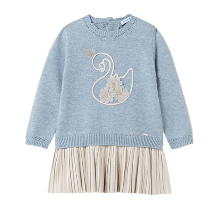 Rochie tricot vernil - Mayoral bebe - Mayoral 36 lunu (98 cm) [2]