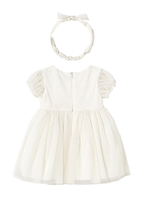 Rochie tul + bentita - Alb - Mayoral 2 ani [3]
