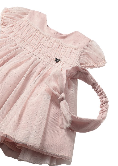 Rochie tul + bentita - Roz - Mayoral 2 ani [3]