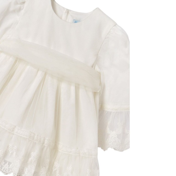 Rochie Tul Benzi Broderie Ceremonie - Abel & lula  18 LUNI(86 CM) [3]