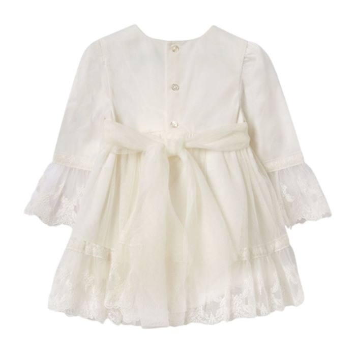 Rochie Tul Benzi Broderie Ceremonie - Abel & lula  18 LUNI(86 CM) [2]