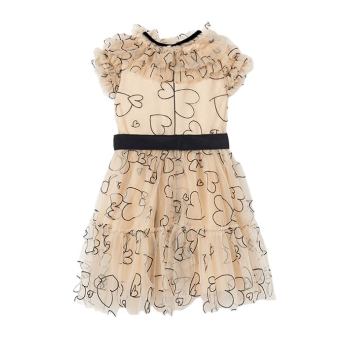 Rochie Tul Plumeti Inimioare - Abel & lula 8 ani (128 cm) [3]