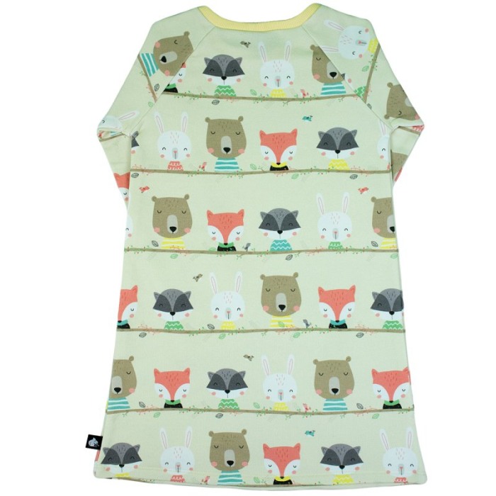Rochita cu maneca lunga imprimeu Animale din padure 122 cm (6-7 ani) [2]