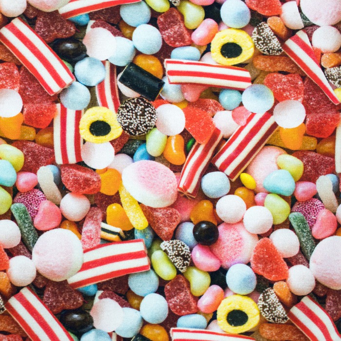 Rochita cu maneca lunga imprimeu bomboane 98 cm  (2-3 ani) [4]