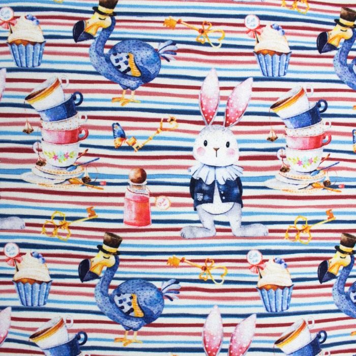 Rochita cu maneca lunga imprimeu iepurasi  122 cm (6-7 ani) [4]