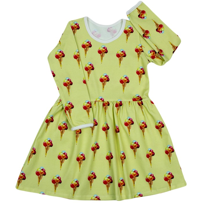 Rochita cu maneca lunga imprimeu inghetate la cornet 122 cm (6-7 ani) [2]