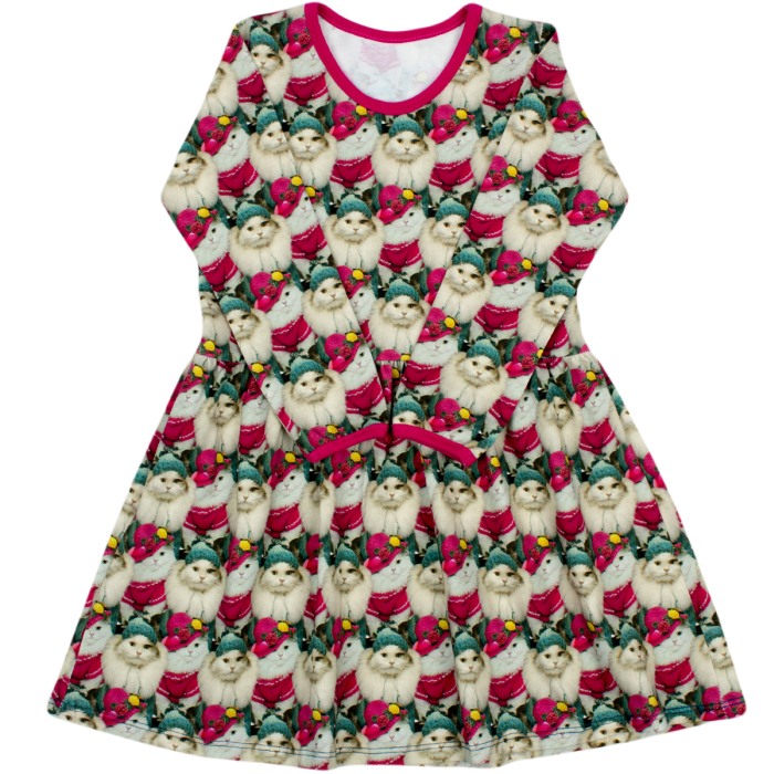 Rochita cu maneca lunga imprimeu pisicute  116 cm (5-6 ani) [2]