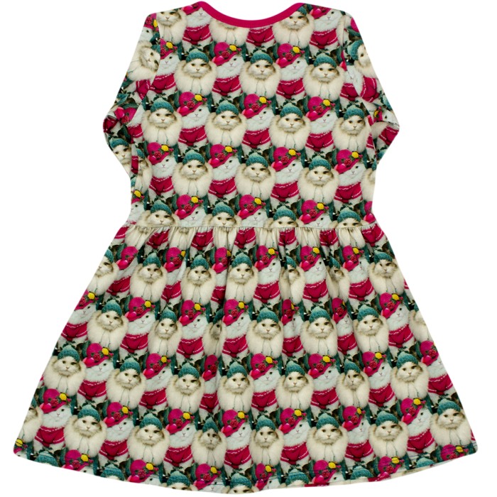 Rochita cu maneca lunga imprimeu pisicute  122 cm (6-7 ani) [3]