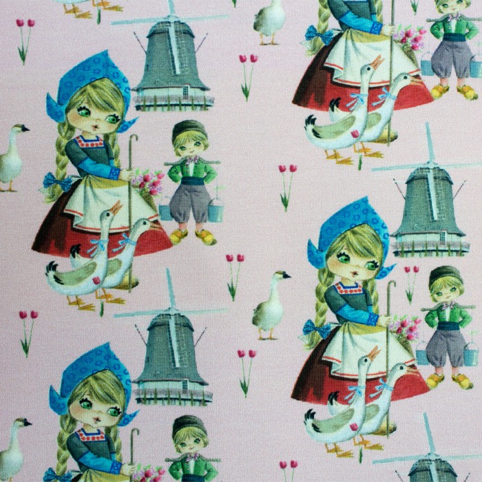 Rochita cu maneca lunga imprimeu povesti cu mori de vant si copii 122 cm (6-7 ani) [4]