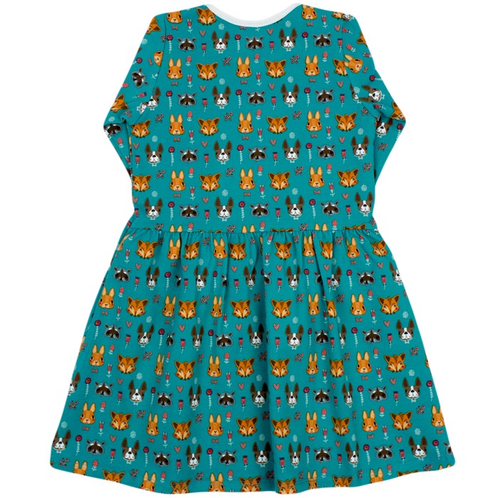 Rochita cu maneca lunga imprimeu vulpi 122 cm (6-7 ani) [3]