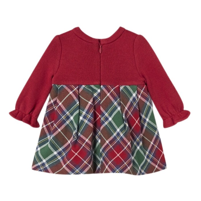 Rochita rosie combinata carouri - Mayoral  18 luni (86 cm) [3]