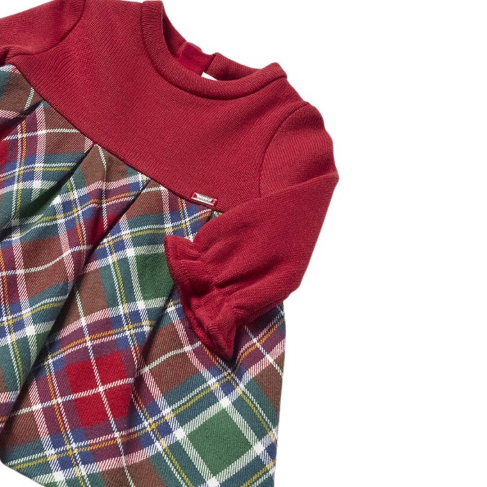 Rochita rosie combinata carouri - Mayoral  18 luni (86 cm) [5]