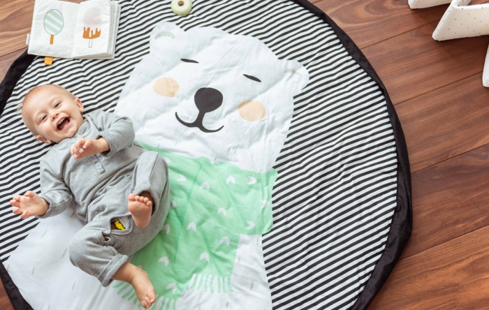 Sac depozitare jucarii 3 in 1 Urs polar - Play&go [9]