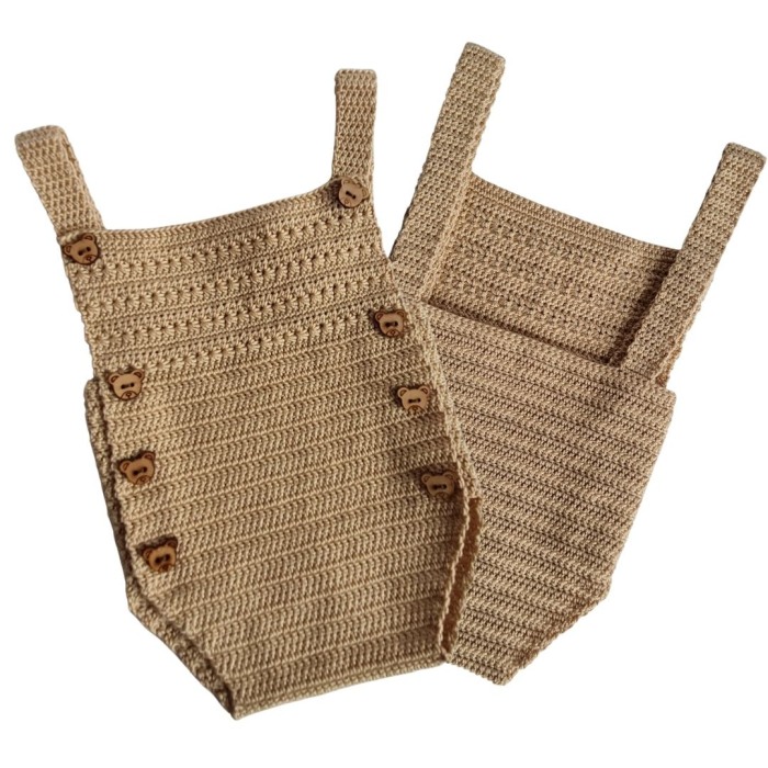 Salopeta crosetata - Bej - ursulet [3]