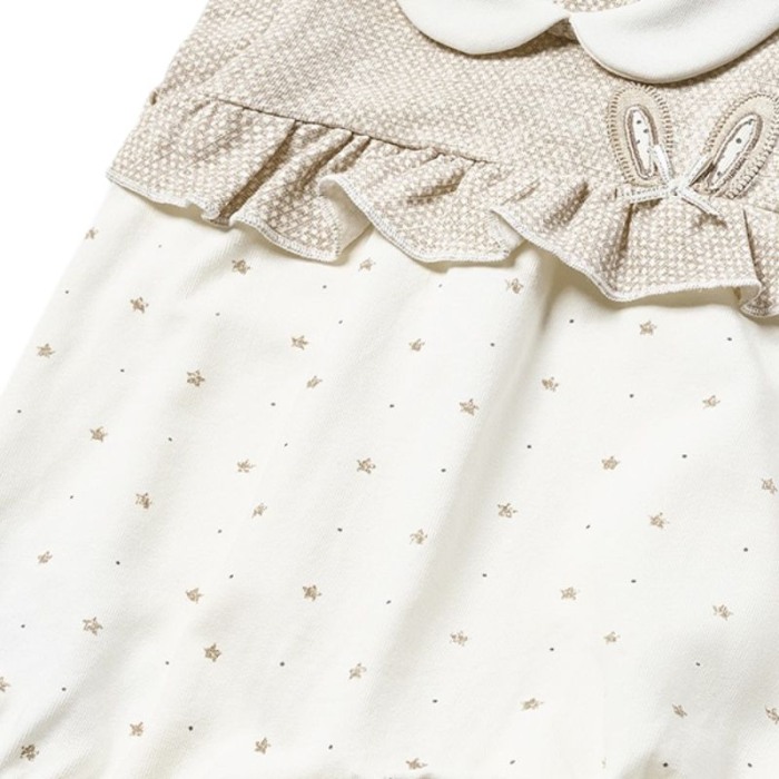 Salopeta cu guler din bumbac sustenabil urechi iepuras - Mayoral 2-4luni [4]