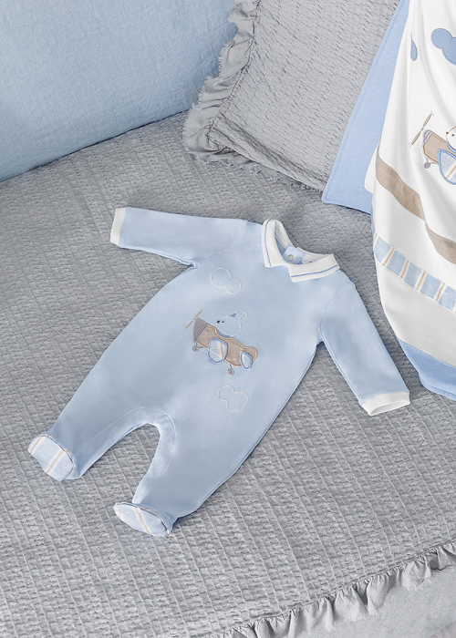 Salopeta lunga cu botosi ECOFRIENDS - Avion - Mayoral 2-4 luni [4]