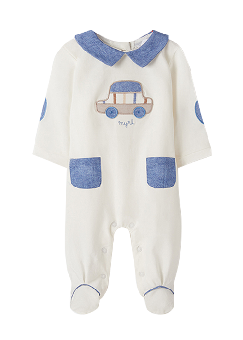 Salopeta lunga cu botosi ECOFRIENDS - Masinuta [2]