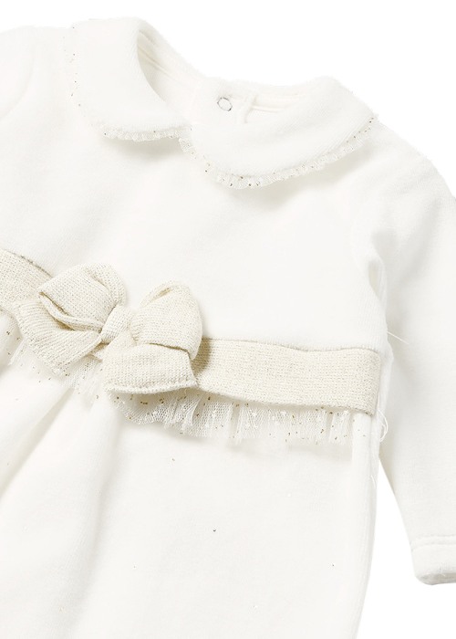 Salopeta (pijama)+bereta - ecrul - Mayoral 2-4 luni (65 cm) [2]