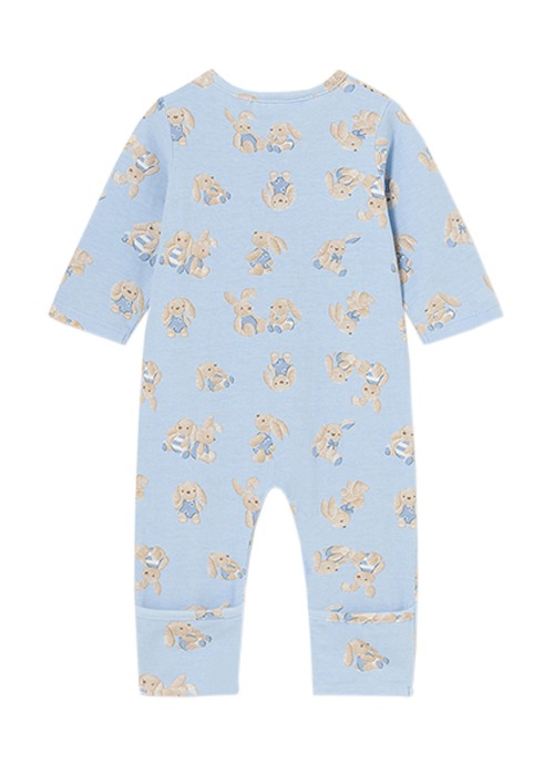 Salopeta (Pijama) BLEU  si  imprimeu iepurasi Better Cotton - Mayoral   12 luni (80 cm) [3]