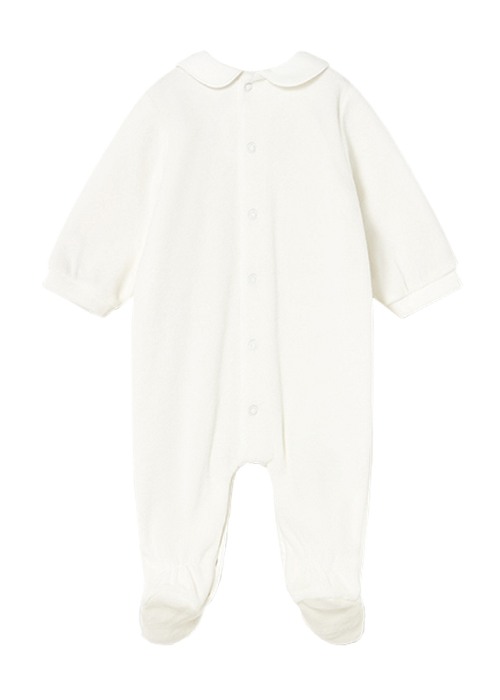 Salopeta (pijama) catifelata - ecru - Mayoral [2]