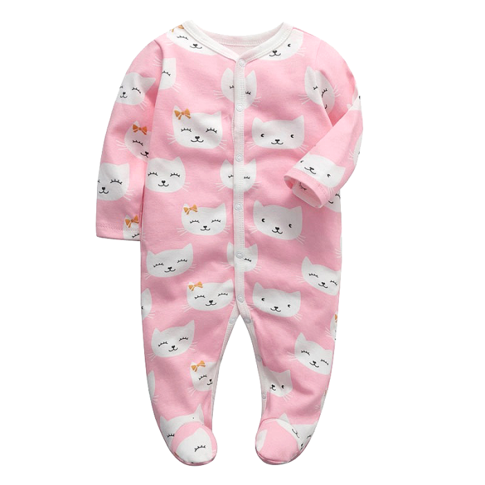 Salopeta (pijama) cu capse - Pisicuta - Easymon 6 luni [2]