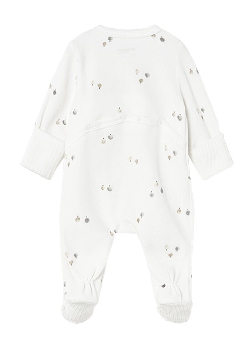 Salopeta (pijama) plusata - alb - Mayoral [2]