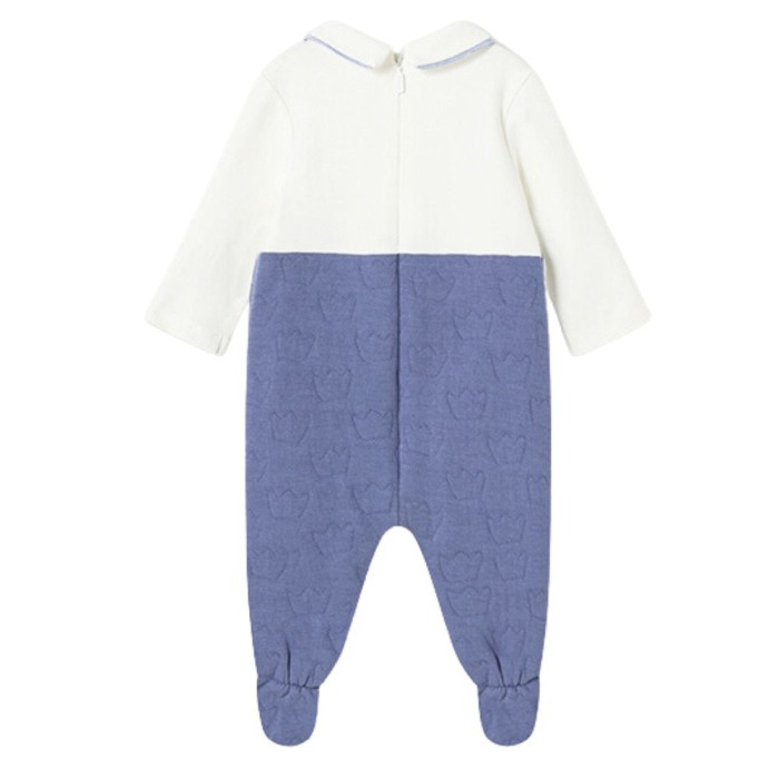 Salopeta simulata bumbac BCI Bleu nou-nascut - Mayoral  4-6 luni (70 cm) [3]