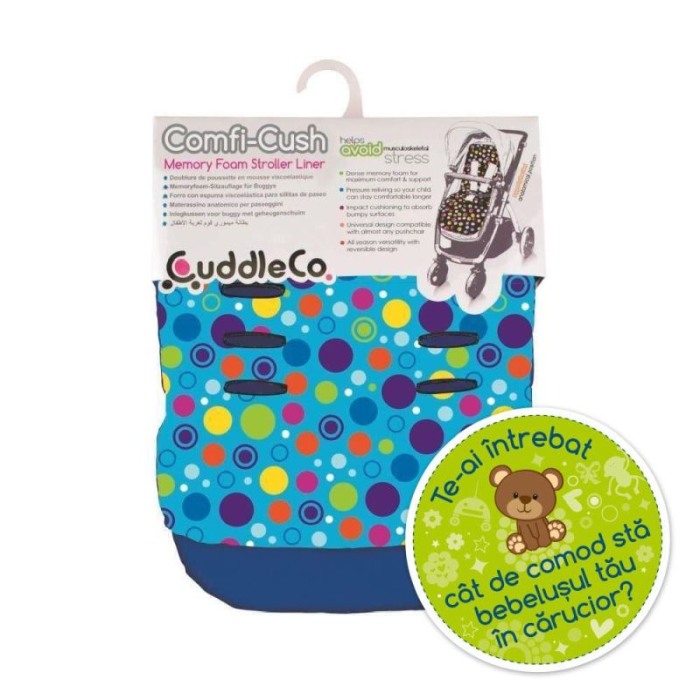 Saltea carucior - Comfi-Cush - Spot the Dot - CudlleCo. [5]