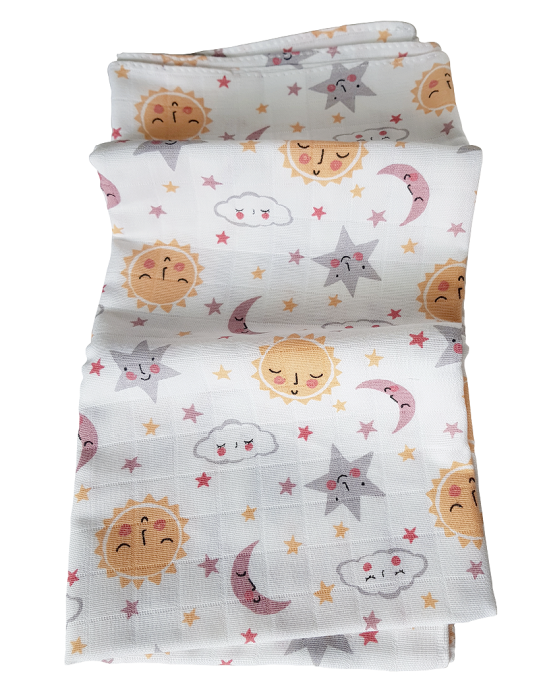 Scutece bumbac refolosibile - Soare - BalticBebe [3]