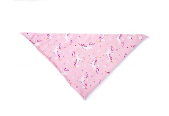Set 2 bandane triunghi Unicorns/Pink Gold Stars [4]