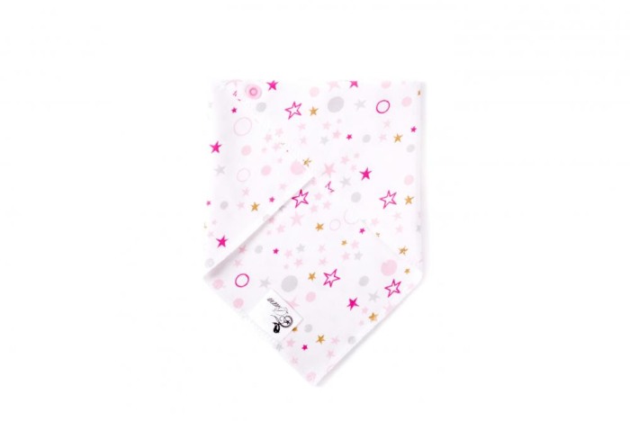 Set 2 bandane triunghi Unicorns/Pink Gold Stars [7]