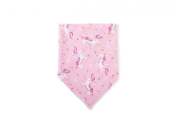 Set 2 bandane triunghi Unicorns/Pink Gold Stars [2]