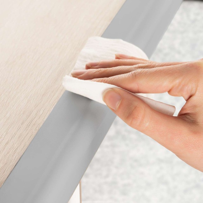 Set 2 benzi de protectie universala din spuma poliuretan pentru muchii si colturi, rezistente la muscaturi, gri, 2 x 1 m, Reer 82041 [5]