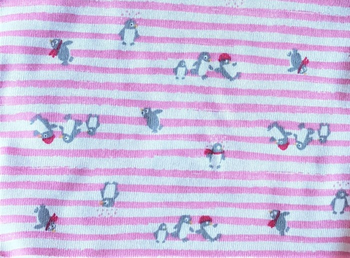 Set 2 body uri cu maneca lunga alb/roz Pinguini 2 ani [6]