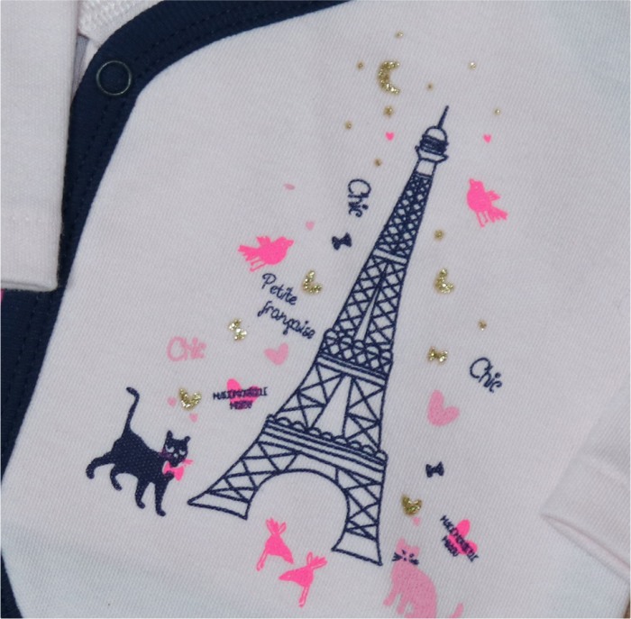 Set 2 body uri cu maneca lunga - Arcul de Triumf/Pisici 1 luna [2]